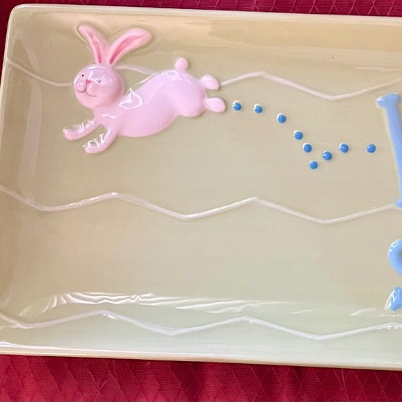BLOSSOMS & BLOOMS EASTER CERAMIC TRAY (3) - Picture 3 of 5